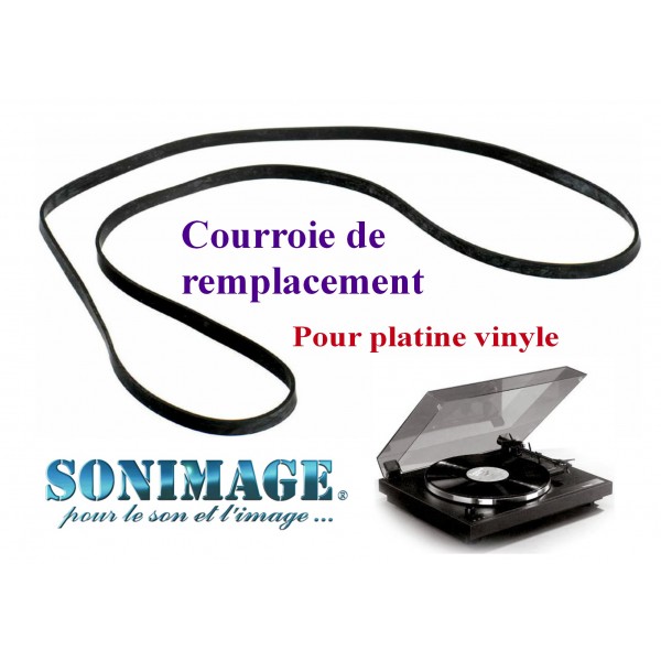 Courroie Plate THAKKER P-220 - Compatible Yamaha Tourne-disques - Remplacement Pour Lecteur Vinyle