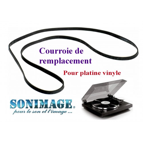 Courroie Plateau Tourne-disque Pioneer PL-X50 - Pièce De Rechange Conforme OEM, Remplacement Facile